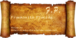 Frankovits Placida névjegykártya